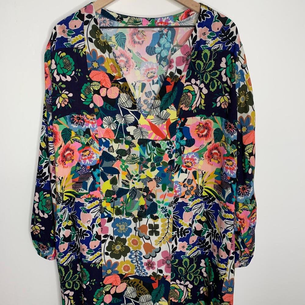 Johnny Was Layla Maxi Floral Dress With Puff Sleeves Women’s XXL - Picture 11 of 15